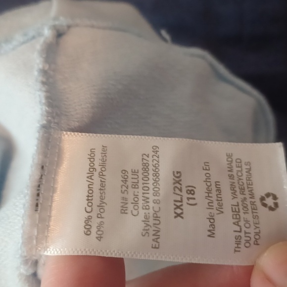 🌺blue And light Blue Long Sleeve Top - Picture 8 of 10